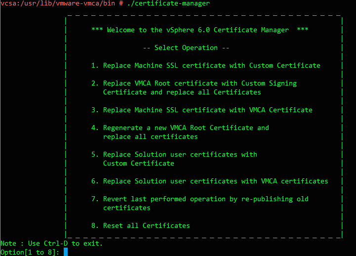 Certificate Manager Utility Certificate Manager Utility